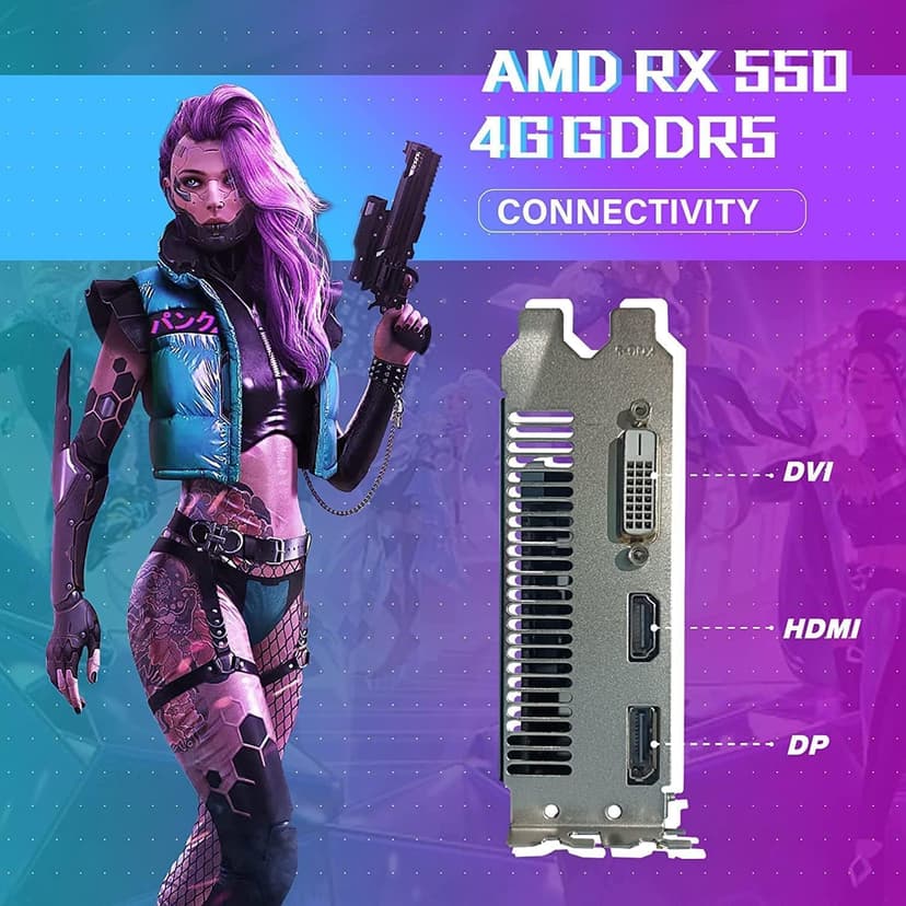 HP RGB Gaming Desktop Computer, Intel Quad Core I5-6500 up to 3.6G, Radeon RX 550 4G, 16GB DDR4, 1TB SSD, RGB Keyboard & Mouse, 600M WiFi & BT 5.0, Win 10 Pro (Renewed)