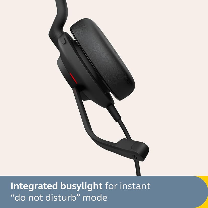 Jabra Evolve2 30 SE Wired Stereo Noise-Cancelling Headset - Features 2-Mic Call Technology and USB-A Cable - Works with All Leading Unified Communications Platforms Such as Zoom & Google Meet - Black