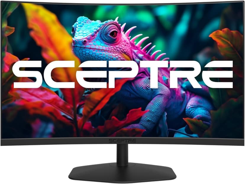 Sceptre Curved 24-inch Gaming Monitor 1500R DisplayPort HDMI X2 Eye Care 100% sRGB Build-in Speakers, 1ms 100Hz Machine Black 2024 (C248W-FW100T Series)