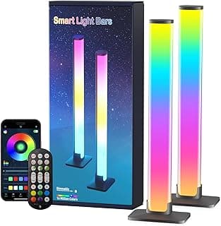 RGB Light Bar,Smart LED Light Bar for Room,16 Million Colors,Three Control Modes,Dynamic Music Sync Mode,213 Preset Modes,USB Interface（Without Adapter）