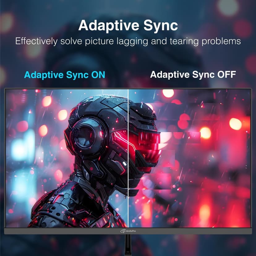 24inch Computer Monitor, 120Hz, FHD 1080p Office and Gaming Monitor, 1ms Response Time, 3-Sided Frameless, Ultra Slim, VESA Mountable, Anti-Blue Light Design, HDMI, VGA