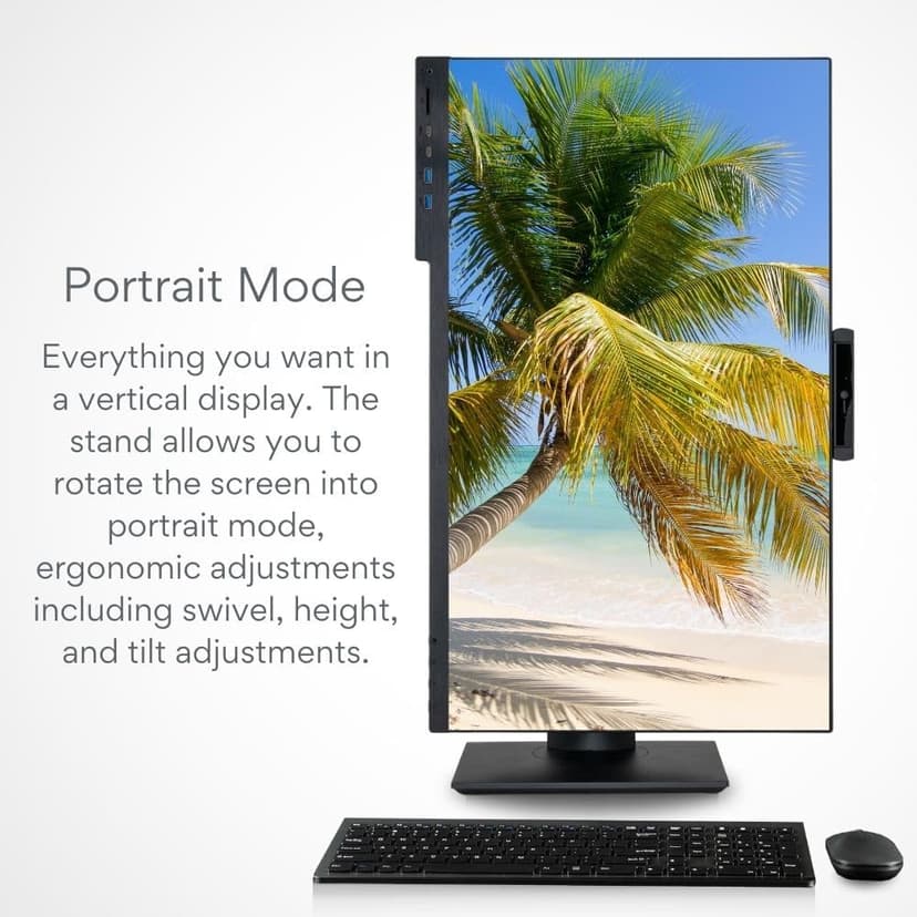 Envision 27" All-in-One Touchscreen Desktop (24-Core Intel i9-14900, 64GB RAM, 4TB NVME, WiFi 6 + BT, Windows 11 Pro, Web Cam, Type-C, Card Reader, DVD-RW, FHD, HDMI, KB/M - Business AIO Computer PC