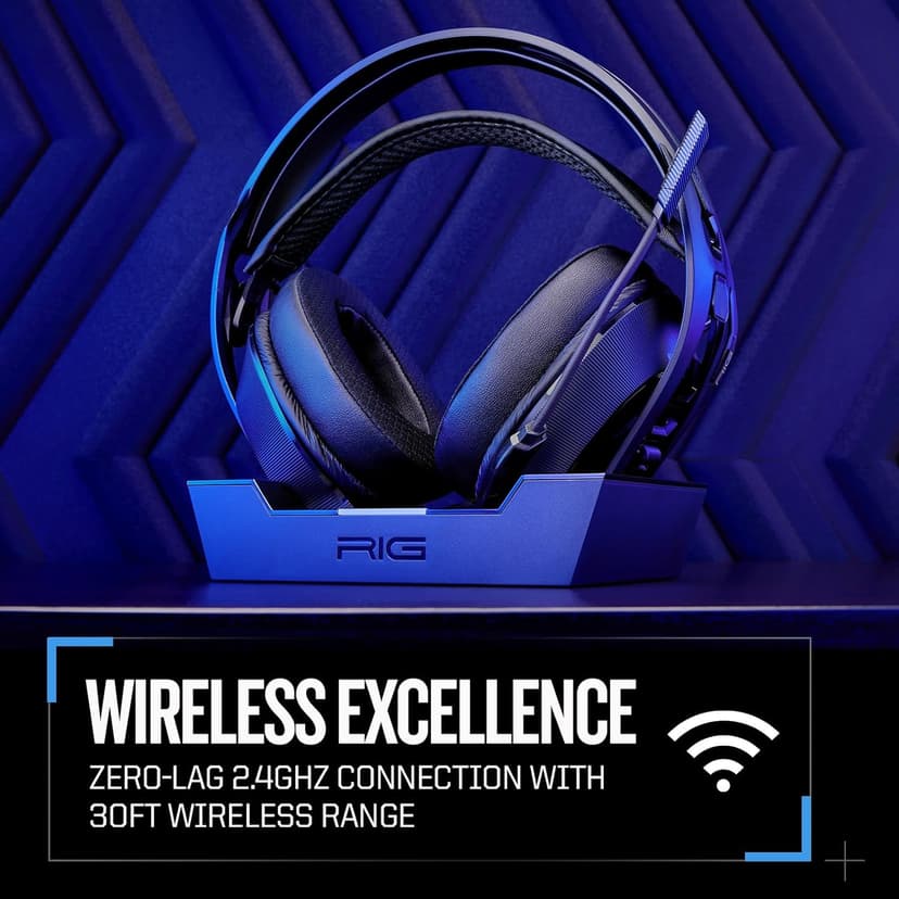 RIG 800 PRO HS Wireless Gaming Headset & Multi-Function Base Station for PlayStation PS4, PS5, PC, USB - 24 Hour Battery (NOT Compatible with Xbox)