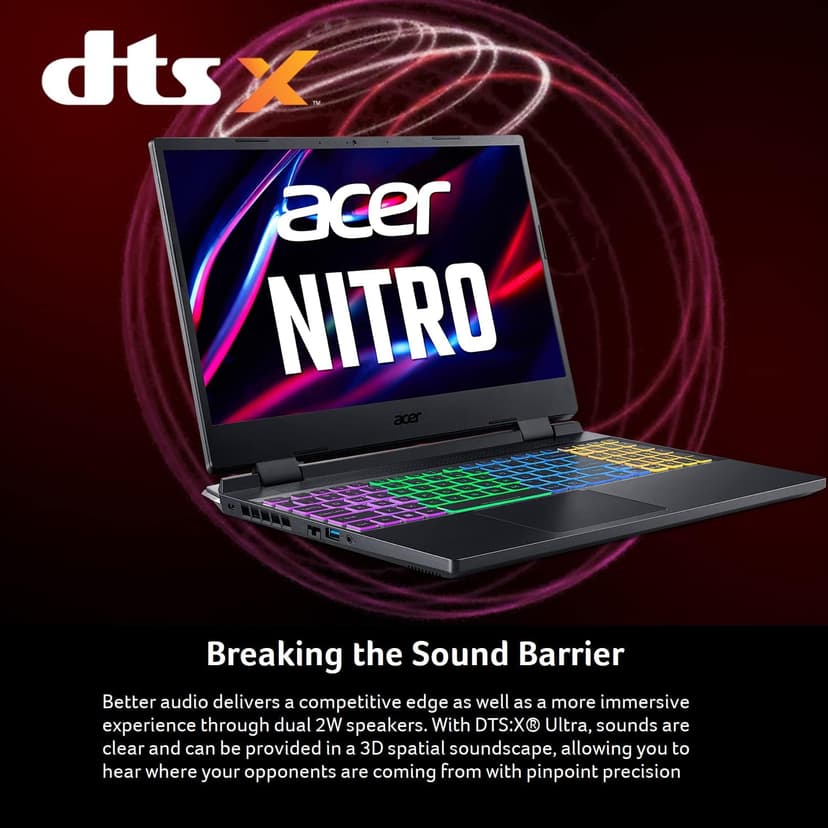 Acer Nitro 5 AN515-46-R0EQ Gaming Laptop | AMD Ryzen 7 6800H Octa-Core CPU | NVIDIA GeForce RTX 3070 Ti Laptop GPU | 15.6" QHD FreeSync 165Hz IPS | 32GB DDR5 | 1TB Gen 4 SSD | Wi-Fi 6E | RGB Backlit
