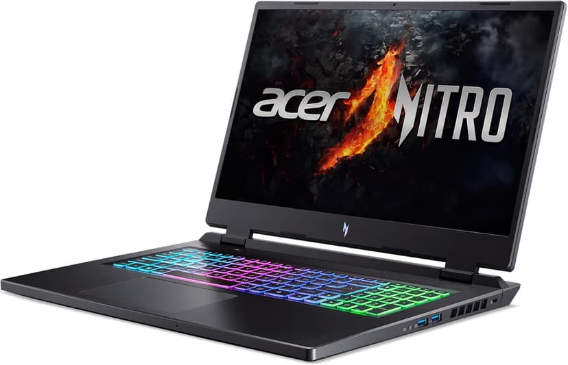 Acer Nitro 17 Gaming Laptop | AMD Ryzen 5 8645HS Hexa-Core AI Capable Processor | NVIDIA GeForce RTX 4050 Laptop GPU | 17.3" FHD IPS 165Hz Display | 16GB DDR5 | 512GB SSD | Wi-Fi 6E | AN17-42-R61S