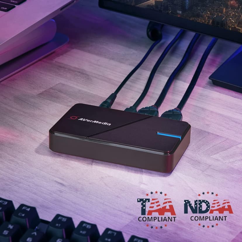 AVerMedia 4K Capture Card for Streaming,1440p120 Video Capture Device for PS5/Pro, Xbox Series X/S, Nintendo Switch, PC, compatible with Twitch, OBS, Windows, Mac - GC551G2 Live Gamer Extreme 3