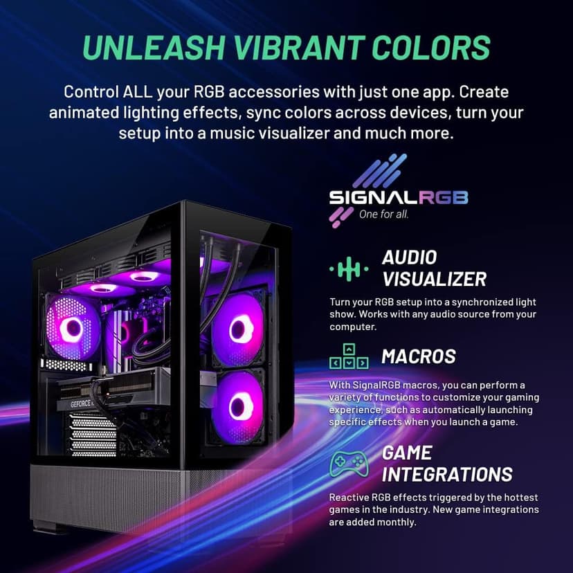 Skytech Gaming Azure Gaming PC Desktop – AMD Ryzen 7 7700X 4.5 GHz, NVIDIA RTX 4070, 1TB NVME SSD, 32GB DDR5 RAM RGB, 650W Gold PSU, 360mm AIO, 11AC Wi-Fi, Windows 11 Home 64-bit,Black