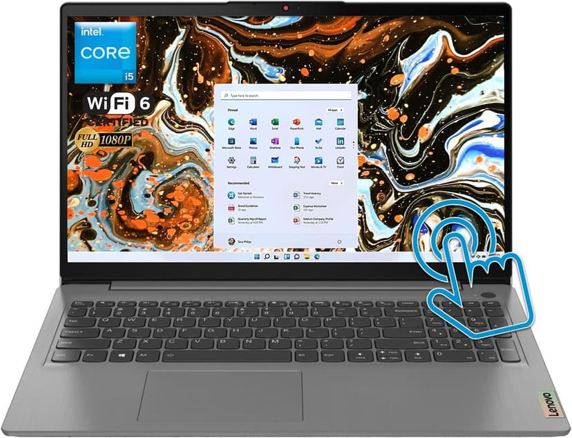 Lenovo IdeaPad 15.6" FHD Touchscreen Laptop, Intel Core i5-1135G7 Quad-Core Processor (Beats i7-1065G7), Intel Iris Xe Graphics, Long Battery Life, Windows 11 (20GB RAM | 1TB PCIe SSD)