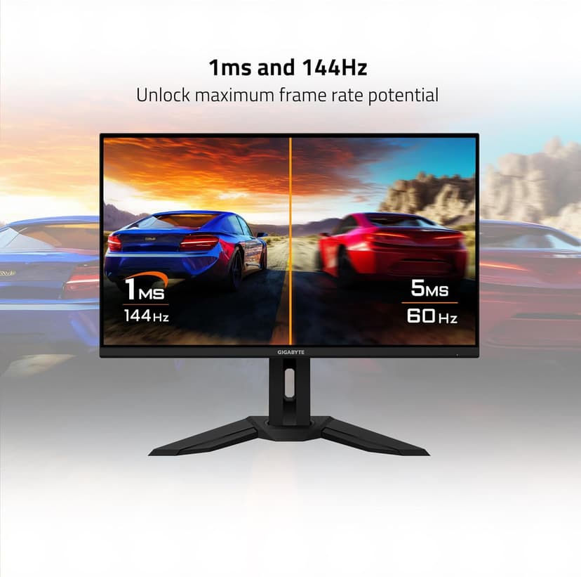 GIGABYTE M32U 32" 4K 144Hz Gaming Monitor with IPS, 1ms Response Time, HDMI 2.1, USB 3.0 - Black