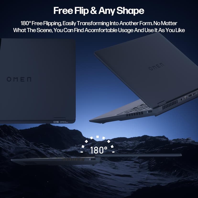 HP OMEN 16" Gaming Laptop 2K 144Hz - AMD Ryzen 9 8940HX, NVIDIA RTX 5060, 32GB RAM, 2TB SSD, RGB Backlit Keyboard, Wi-Fi 6E, Cooling Pad Bundle, Windows 11 Pro