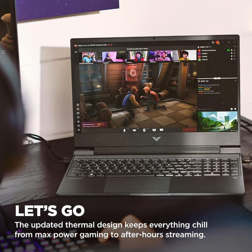 HP Victus 15 Gaming Laptop (15.6" FHD 144Hz IPS, AMD Ryzen 5 7535HS, 32GB DDR5 RAM, 1TB PCle SSD, (Radeon RX 6550M 4GB Beat RTX3050)) Backlit KB, Wi-Fi 6, Webcam, Ethernet, Win 11 Home