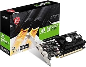 MSI Gaming GeForce GT 1030 4GB DDR4 64-bit HDCP Support DirectX 12 DP/HDMI Single Fan OC Graphics Card (GT 1030 4GD4 LP OC)