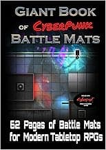 Loke Giant Book of Cyberpunk Battle Mats , Red