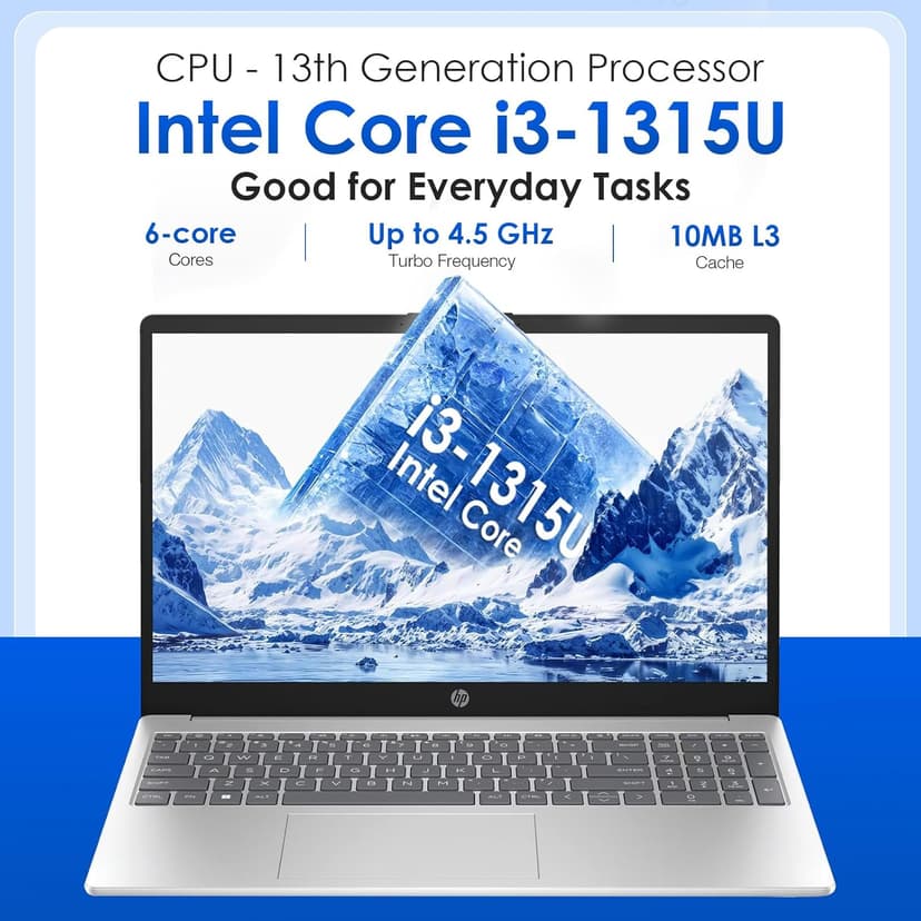 HP 15.6 Business Touchscreen Laptop Computer - w/Office Lifetime & Windows 11 Pro & DVD Drive | 15.6" HD 250 nits Touch Display | Intel i3 1215U | Wi-Fi6 | 32GB RAM • 1TB SSD