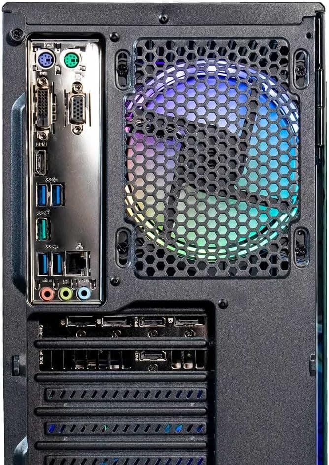 ViprTech Rebel 4.0 Gaming PC - AMD Ryzen 7 (4.1Ghz Turbo), RTX 4060 8GB, 32GB DDR4 3200, 1TB NVMe SSD, VR-Ready, Streaming, WiFi BT, RGB, Win 11 Pro, Prebuilt Desktop Computer Black
