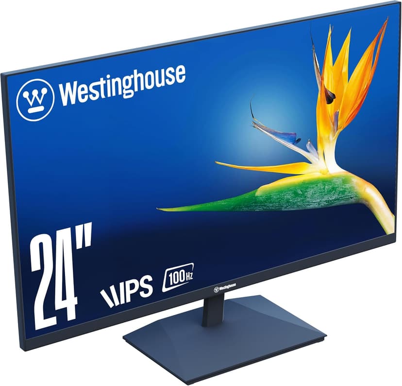 Westinghouse 24 Inch Computer Monitor, 100Hz, 1080p Full HD IPS Display, Adaptive Sync, Blue Light Protection, Home Office PC Screen with Built in Speakers, HDMI, VGA, for Work & Productivity