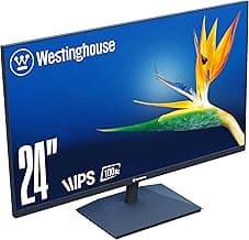 Westinghouse 24 Inch Computer Monitor, 100Hz, 1080p Full HD IPS Display, Adaptive Sync, Blue Light Protection, Home Office PC Screen with Built in Speakers, HDMI, VGA, for Work & Productivity