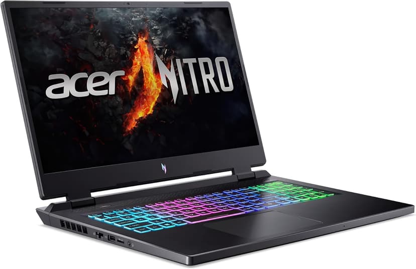 Acer Nitro 17 Gaming Laptop | AMD Ryzen 5 8645HS Hexa-Core AI Capable Processor | NVIDIA GeForce RTX 4050 Laptop GPU | 17.3" FHD IPS 165Hz Display | 16GB DDR5 | 512GB SSD | Wi-Fi 6E | AN17-42-R61S