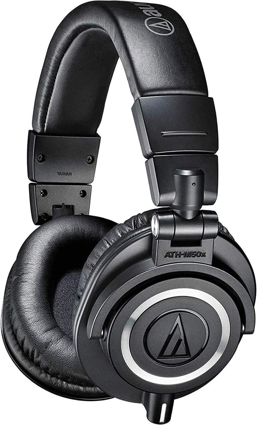 Audio-Technica ATH-M50x Professional Studio Monitor Headphones, Black