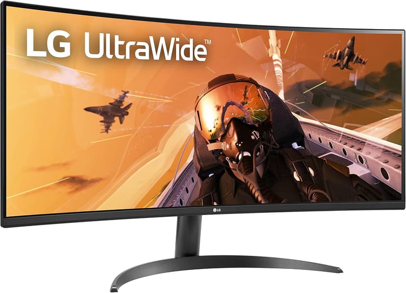 LG 34WP60C-B 34-Inch 21:9 Curved UltraWide QHD (3440x1440) Gaming Computer Monitor with 160Hz sRGB 99% Color Gamut and HDR 10, AMD FreeSync Premium and 3-Side Virtually Borderless Screen Tilt,Black