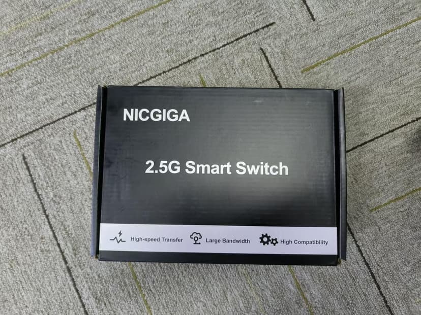 10 Port 2.5Gb Unmanaged Ethernet Switch with 8* 2.5G Base-T Ports + 2* 10G SFP+ Ports. NICGIGA 8 Port 2.5Gbps Network Switch for 2.5Gbps NAS/PC, WiFi6 Router, Wireless AP. Fanless Design.