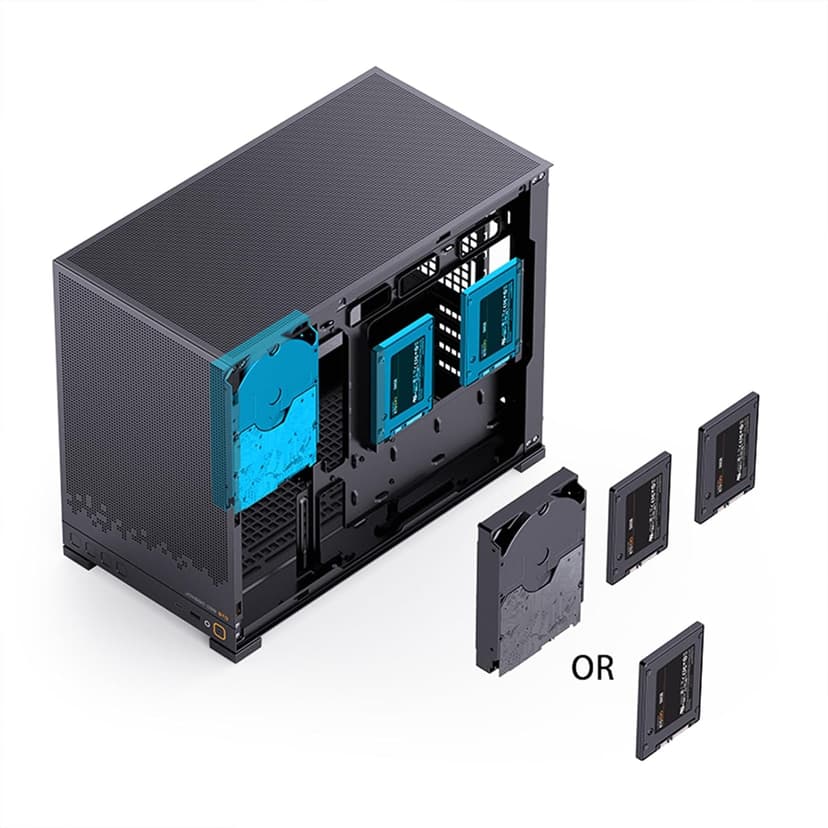 JONSBO D32 STD Micro-ATX PC Case,High Compatibility Mini Desktop Case, Support MATX Back-Connect/BTF MB,365mm GPU/240AIO/163mm Air Cooler, ATX/SFX-L/SFX PSU, USB3.2 PC Gaming Case,Black