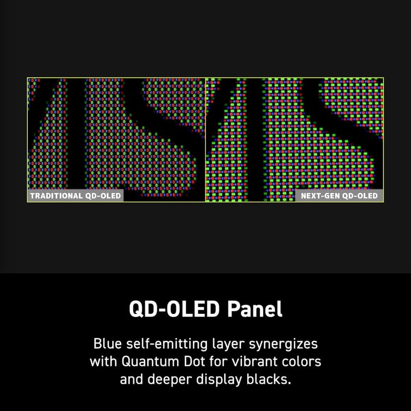 msi MAG 273QP QD-OLED X24 27-inch 2560 x 1440 (QHD) Gaming Monitor, 240Hz, Adaptive-Synch, HDMI, DisplayPort, VESA Mountable, Tilt, Height Adjustable, Speaker, 0.03ms, Black