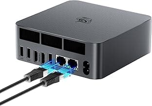 Beelink EQR5 Mini Pc,AMD Ryzen 7 5825U(8C/16T,up to 4.5GHz),Mini Computer with 32GB DDR4 RAM/500GB M.2 PCle3.0 SSD,Micro Pc Support 4K FPS,WiFi6/BT5.2/USB3.0/Home/Office/Game