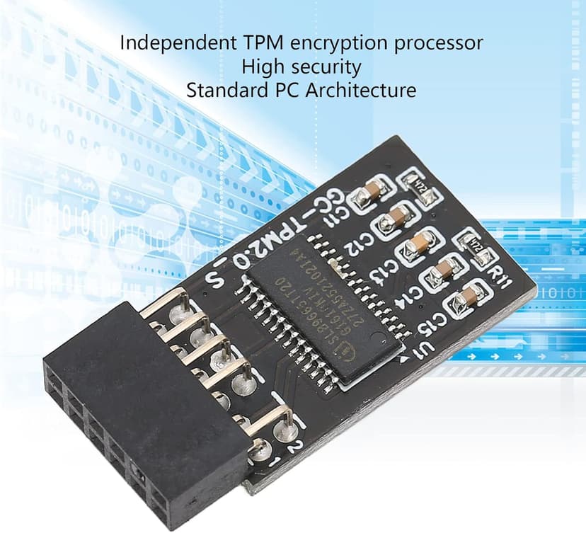 11 Motherboard Tpm 2.0 PCB Tpm 2.0 Encryption Security Module for 12Pin Lpc Interface High Security Remote Card Encryption Security Module