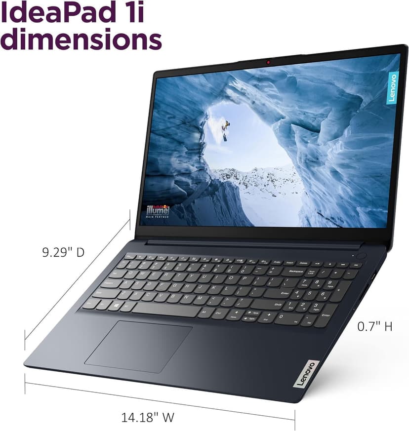 Lenovo IdeaPad (15.6" FHD Anti-Glare, Intel Core i5-1235U (> i7-1165G7), 16GB RAM, 1TB SSD), Laptop for Home, Student, Business, Webcam w/ Shutter, 10-Hour Long Battery Life, Win 11 Home in S Mode