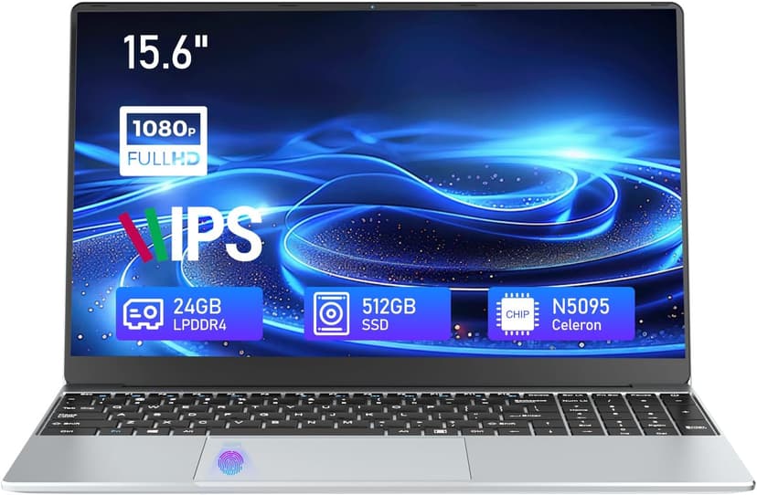 Gaming laptop,15.6 inch Laptop Computer, Laptops Celeron N5095 Processor, 24GB DDR4 512GB SSD, FHD 1920 * 1080 Display,180 Angle Opening,Backlit Keyboard,Mini-HDMI,Traditional Computers,win 11 pro