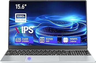 Gaming laptop,15.6 inch Laptop Computer, Laptops Celeron N5095 Processor, 24GB DDR4 512GB SSD, FHD 1920 * 1080 Display,180 Angle Opening,Backlit Keyboard,Mini-HDMI,Traditional Computers,win 11 pro