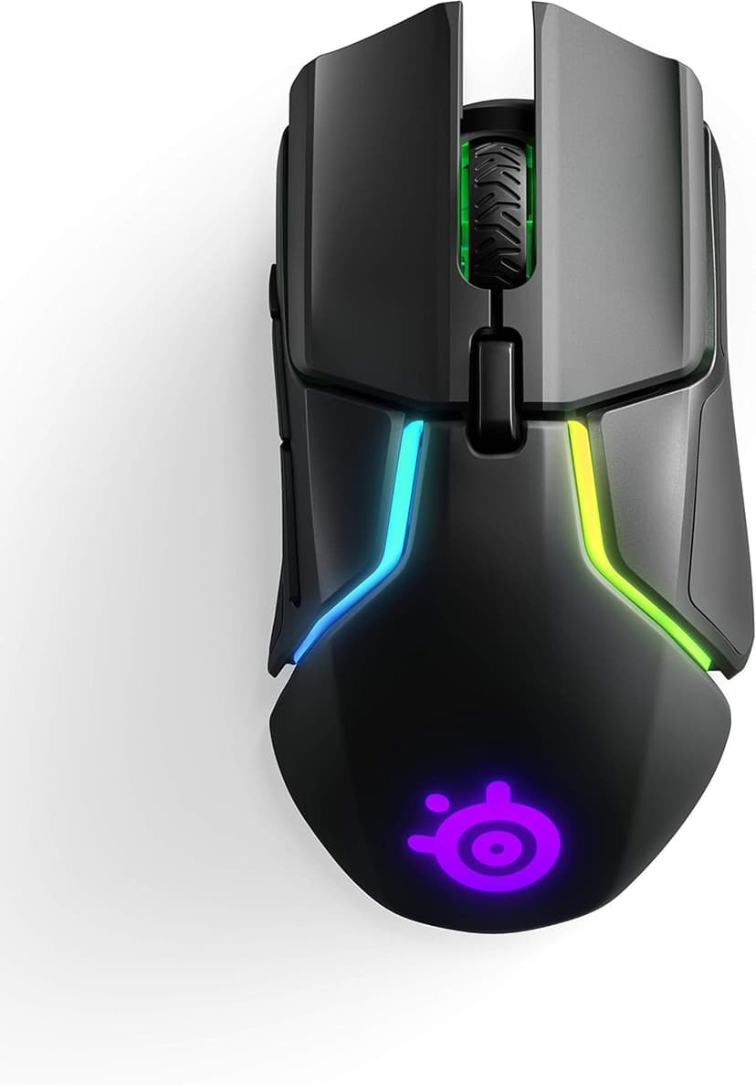 SteelSeries Rival 650 Quantum Wireless Gaming Mouse - Rapid Charging, 12,000 Cpi Dual Sensor, 256 Weight Configs, 8 Zone RGB Lighting