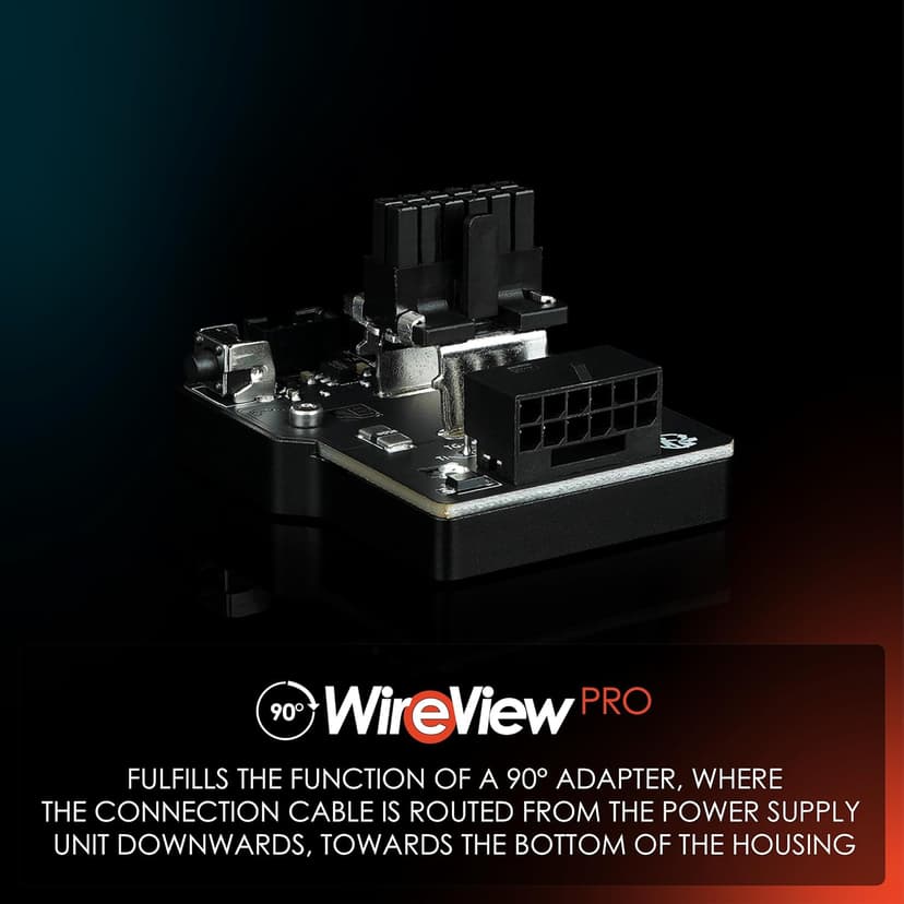 Thermal Grizzly WireView Pro GPU 90° - 1x12VHPWR 90° Reversed - Advanced Power Meter for Graphics Cards - OLED Display - Temperature Sensors - Monitoring Tool - Made in Germany