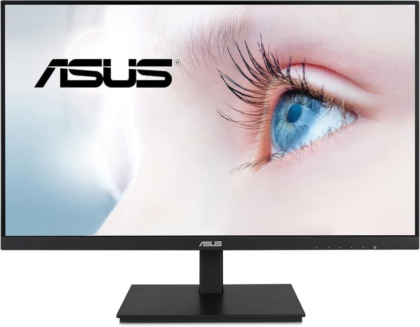 ASUS 23.8”1080P Monitor(VA24DQSB)-Full HD,IPS,75Hz,Speakers Adaptive-Sync Low Blue Light Flicker Free VESA Mountable Frameless, HDMI DisplayPort, VGA, USB hub Height Adjustable, BLACK,12.8"x21.3"x2.1"