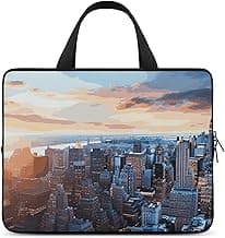 New York City Skyline Laptop Sleeve Ultra-Thin, Waterproof 10inch Laptop Bags, Portable Protective Computer Bag with Hand Strap