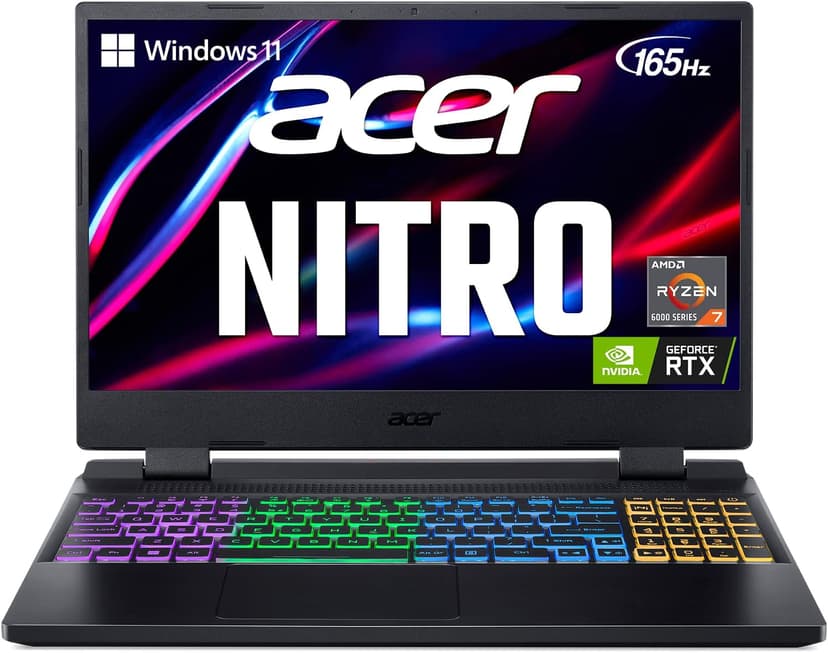 Acer Nitro 5 AN515-46-R0EQ Gaming Laptop | AMD Ryzen 7 6800H Octa-Core CPU | NVIDIA GeForce RTX 3070 Ti Laptop GPU | 15.6" QHD FreeSync 165Hz IPS | 32GB DDR5 | 1TB Gen 4 SSD | Wi-Fi 6E | RGB Backlit
