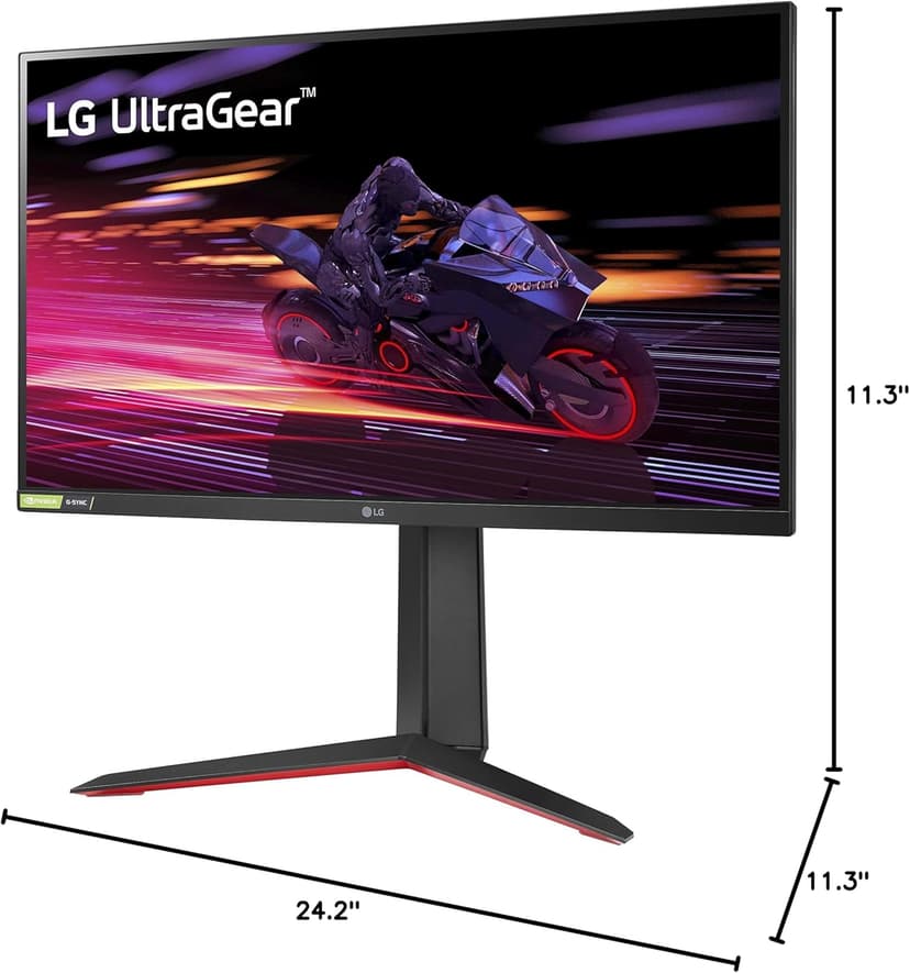 LG 27GP750-B 27” Ultragear FHD (1920 x 1080) IPS Gaming Monitor w/ 1ms Response Time & 240Hz Refresh Rate, NVIDIA G-SYNC Compatible with AMD FreeSync Premium, Thin Bezel, Tilt/Height/Pivot Adjustable