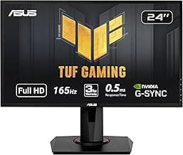 ASUS VG248QG 24" G-SYNC Gaming Monitor 165Hz 1080p 0.5ms Eye Care with DP HDMI DVI,Black