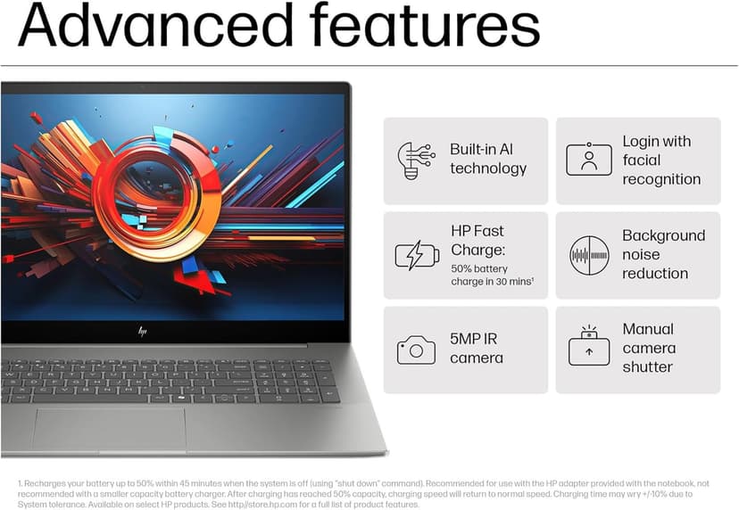 HP Envy 17 AI PC Laptop (17.3" 4K UHD (3840 x 2160), NVIDIA RTX 3050, Intel Core Ultra 7 155U (> i9-12900H), 64GB DDR5, 4TB SSD) for Business, Creator, Designer, IR Webcam, Wi-Fi 7, Win 11 Pro, 2025