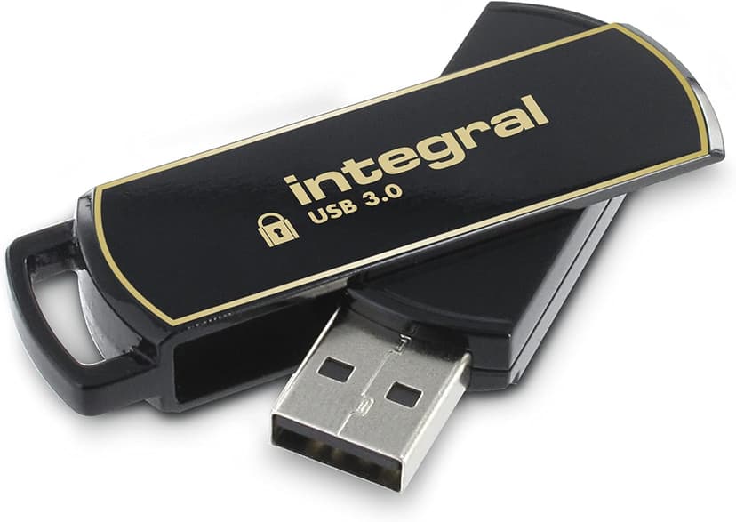 32GB Secure 360 Encrypted USB3.0 Flash Drive (256-bit AES Encryption)