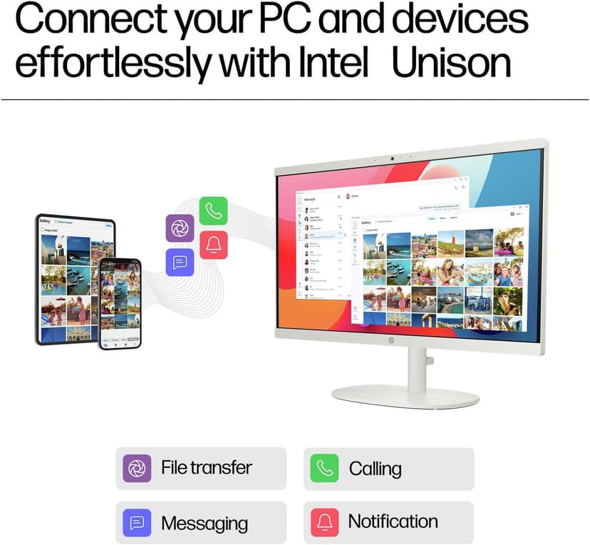 HP 22" All-in-One Desktop Computer for Home and School, Intel Quad-Core Processor (Beat i3-1110G4), FHD Display, 32GB DDR5 RAM, 640GB Storage, WiFi 6, Bluetooth, Business AIO, Windows 11 Pro(Renewed)