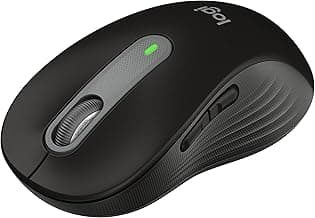 Logitech Wireless Mouse Signature M650 L Full Size - Large Hands, 2-Year Battery, Silent Clicks, Customizable Buttons, Bluetooth, PC/Mac/Chromebook - Black, Right-Handed, Large