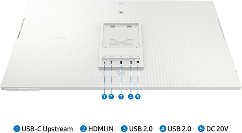 SAMSUNG 32-Inch M8 (M80D) Series 4K UHD Smart Monitor with Streaming TV, Speakers, HDR10+, AI Upscaling, USB-C, Ergonomic Stand, SlimFit Camera, Gaming Hub, LS32DM801UNXZA, 2024