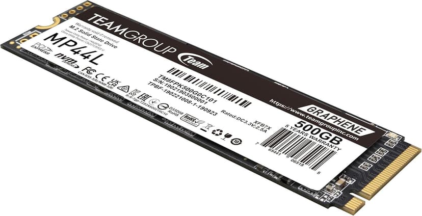 TEAMGROUP MP44L 500GB SLC Cache NVMe 1.4 PCIe Gen 4x4 M.2 2280 Laptop&Desktop SSD (R/W Speed up to 5,000/3,700MB/s) TM8FPK500G0C101