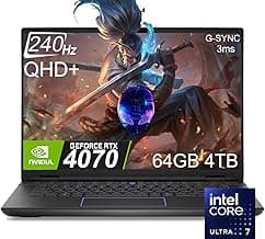 Alienware M16 R2 AI Gaming Laptop (16" 240Hz QHD+ 2K Display, Intel Core Ultra 7 155H, 64GB RAM, 4TB SSD, NVIDIA GeForce RTX 4070 8GB) RGB Backlit Keyboard, FHD IR Camera, WiFi 7, Win 11 Home