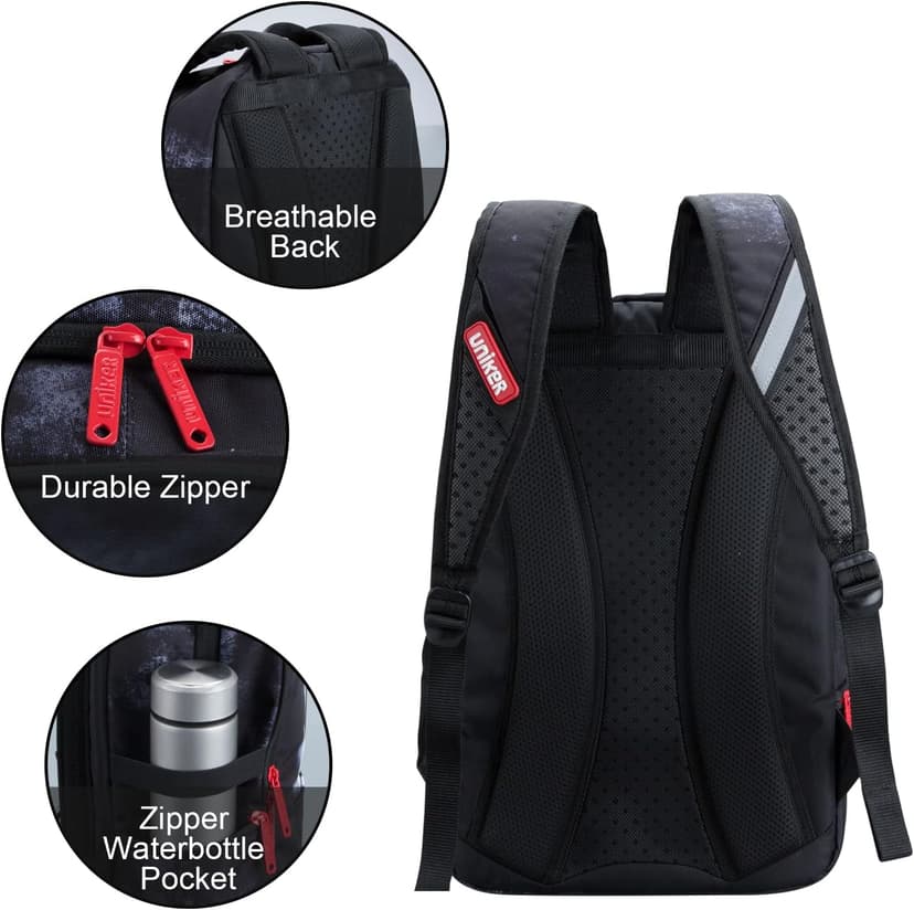 UNIKER Travel Laptop Backpack,Graffiti Backpack for Work,Men Daypacks Black,Designer Laptop Bag for 15.6 Inch,College Backpack Call of Duty Gamers