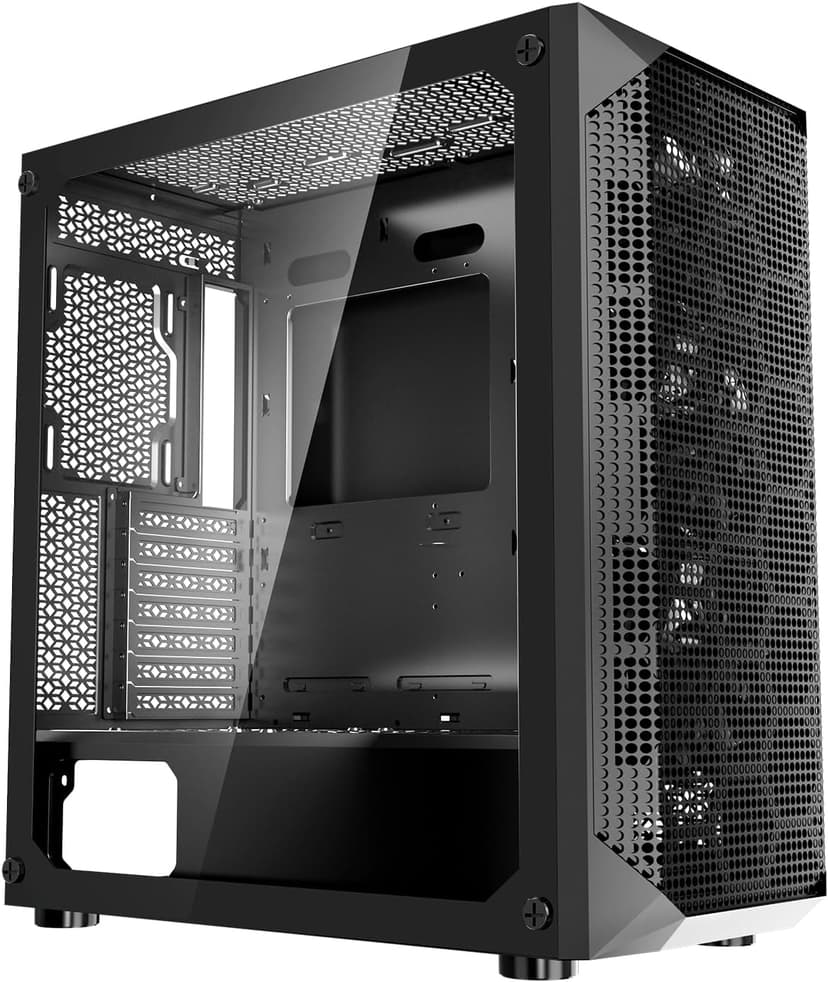 VEVOR PC Gaming Case, Full-Tower, Computer Case with High-Airflow Panel, Magnetic Dust Filter, 3 x 140mm PWM Fans, Cable Management, for GPU up to 410mm in Length, Compatible with E-ATX/ATX/ITX