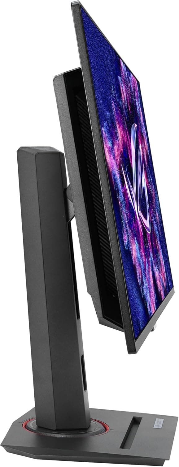 ASUS ROG Strix 26.5” 1440P QD-OLED Gaming Monitor (XG27ACDNG) -QHD (2560x1440), 360Hz, 0.03ms, Custom Heatsink, OLED Care+, G-SYNC Compatible, 99% DCI-P3, DisplayWidget, AI Gaming, 3yr Warranty
