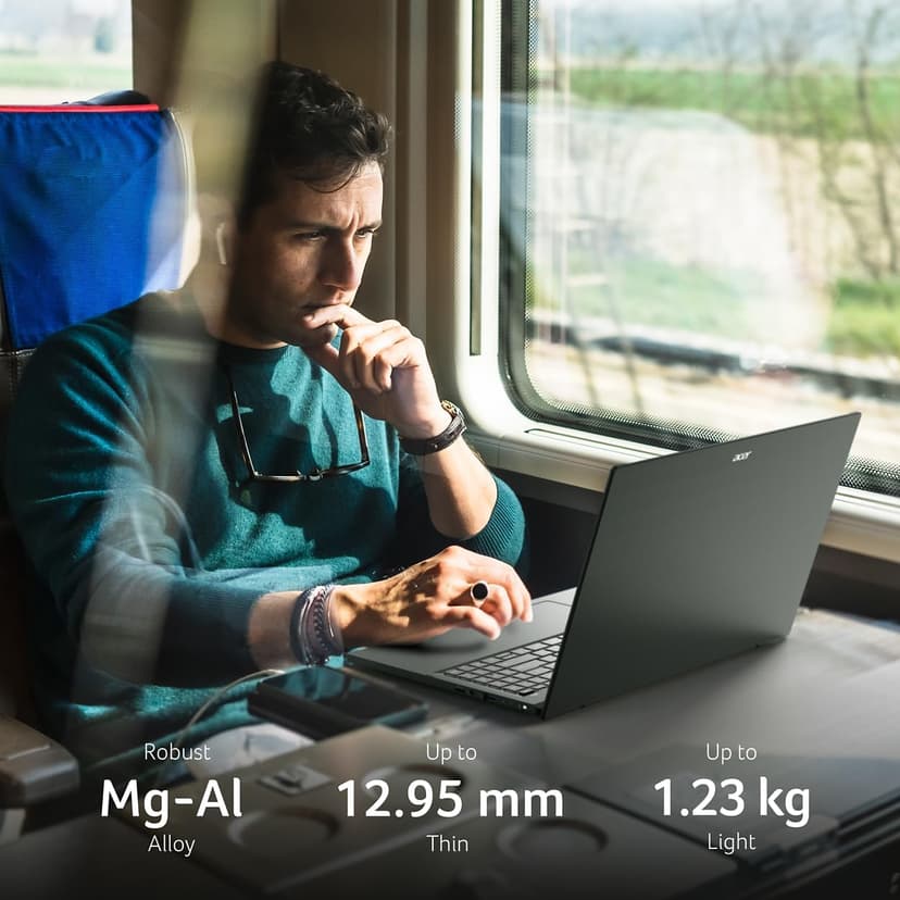 Acer Swift Edge 16 Laptop | 16" OLED WQXGA+ 3200 x 2000 Display | Unlock AI Experiences | AMD Ryzen 7 8840U Octa-Core Ryzen Processor | 16GB LPDDR5 | 1TB PCIe Gen 4 SSD | Wi-Fi 7 | SFE16-44-R8HM